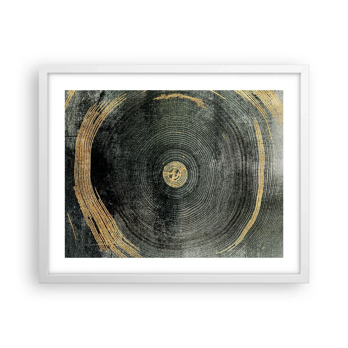 Pôster em moldura branca - Mudança e persistência - 50x40 cm