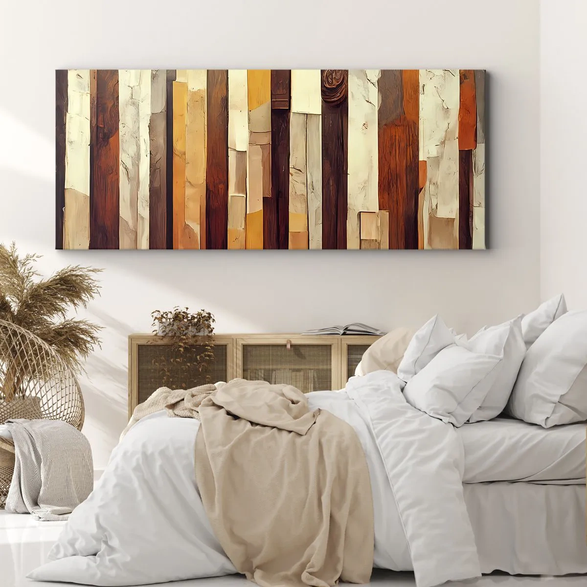 Quadro em tela - Hino das árvores da floresta - 100x40 cm