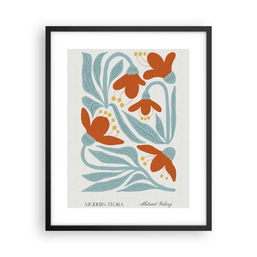 Pôster com moldura preta - Em direção à terra, em direção ao sol - 40x50 cm