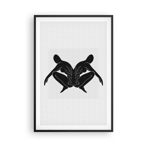 Pôster com moldura preta - Uma alma comum - 61x91 cm