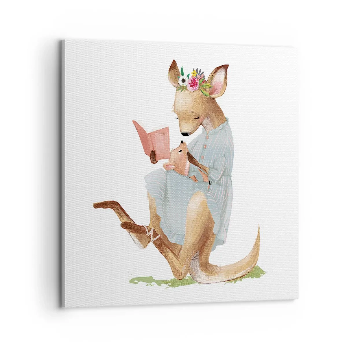 Quadro em tela - Leia para mim, mamãe - 60x60 cm