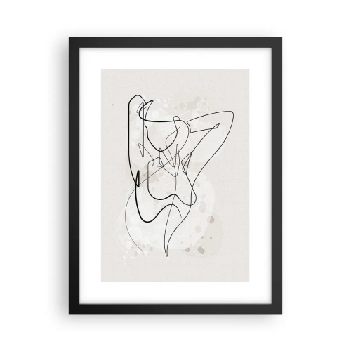 Pôster com moldura preta - A arte da sedução - 30x40 cm