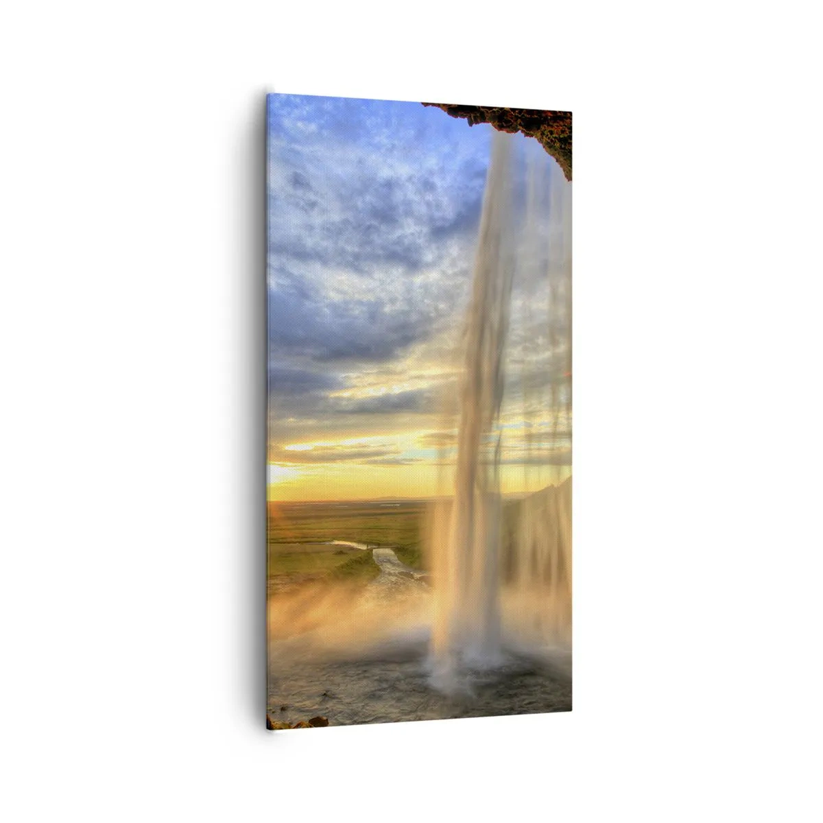 Quadro em tela - O mundo por trás das gotas - 65x120 cm