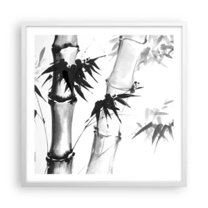 Pôster em moldura branca - Foco no Oriente - 60x60 cm