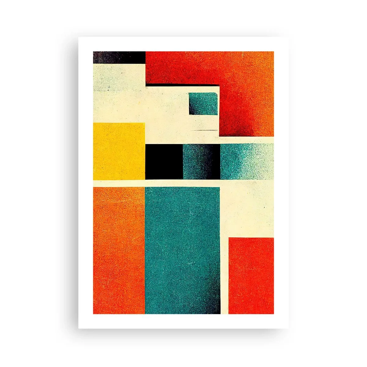 Pôster - Abstração geométrica – boa energia - 50x70 cm