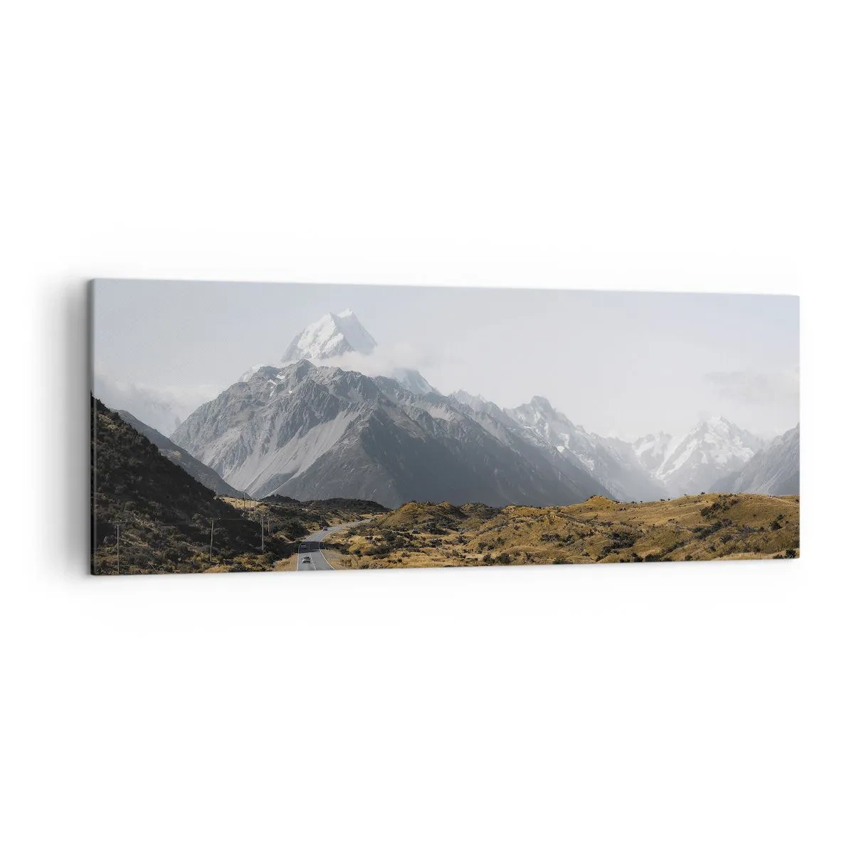 Quadro em tela - O caminho para o coração das montanhas - 140x50 cm