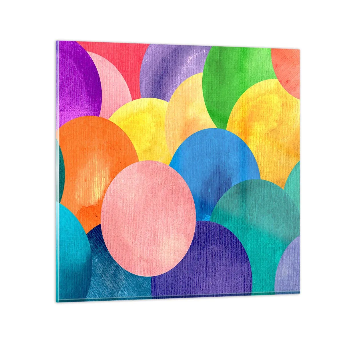 Quadro em vidro - A plenitude original da vida - 30x30 cm