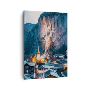 Quadro em tela - O espírito luminoso do inverno - 50x70 cm