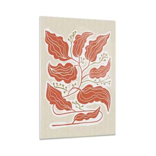 Quadro em vidro - Folclórico e coral - 70x100 cm