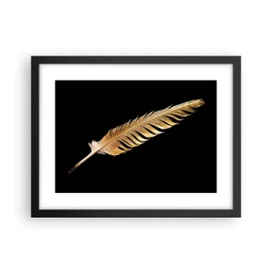 Pôster com moldura preta - É uma pena - 40x30 cm