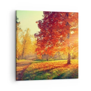 Quadro em tela - O vermelho é lindo - 60x60 cm