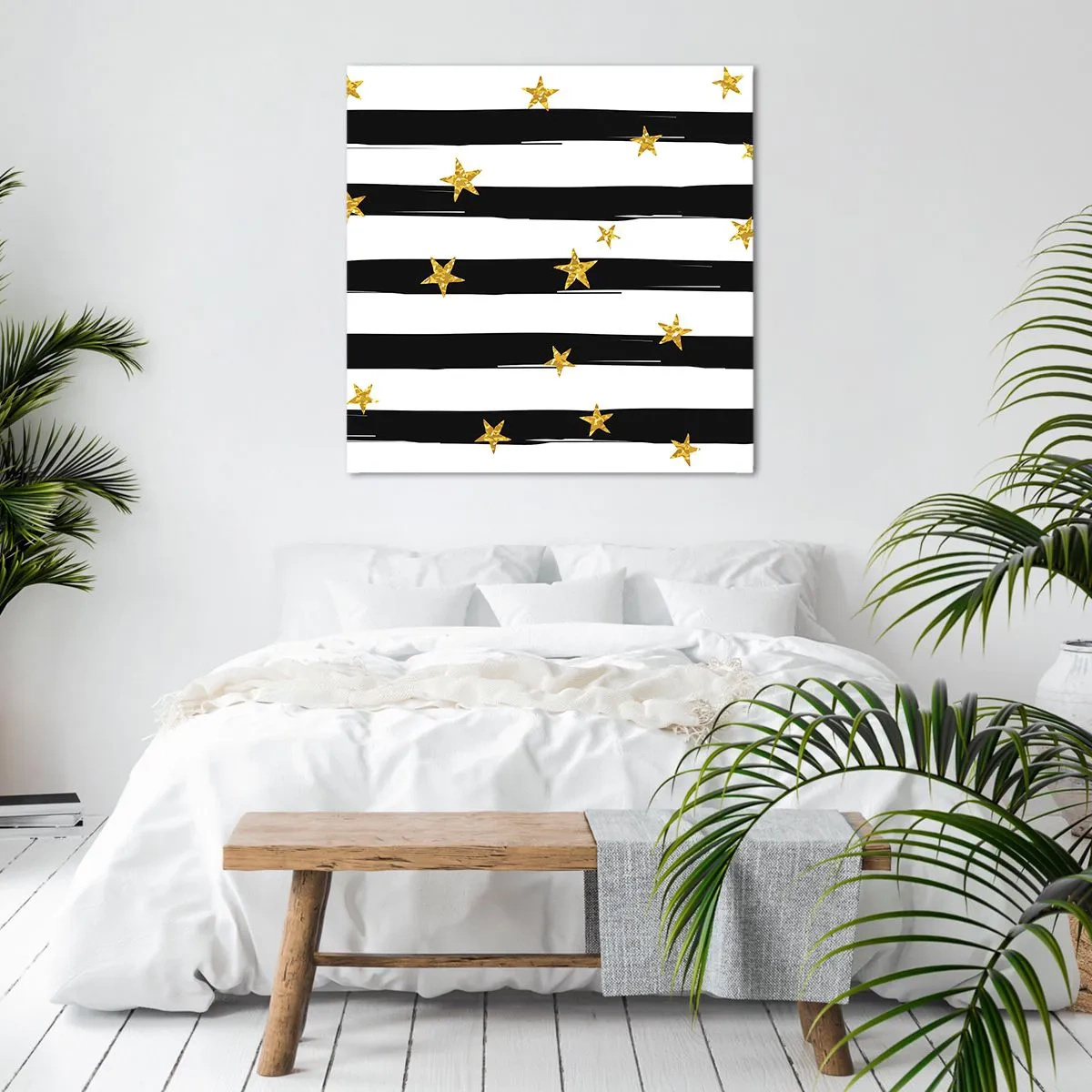 Quadro em tela - Todos nós nascemos sob uma estrela da sorte - 60x60 cm