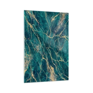 Quadro em vidro - Veia dourada - 70x100 cm