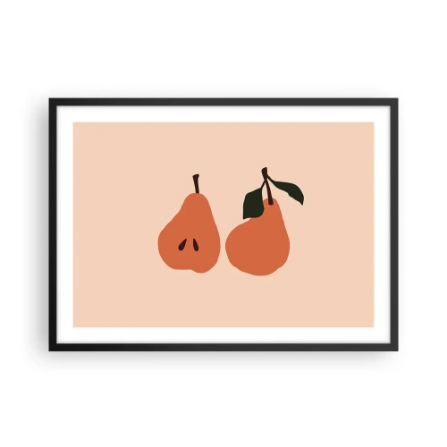 Pôster com moldura preta - A própria doçura - 70x50 cm
