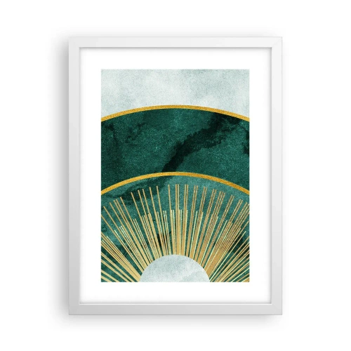 Pôster em moldura branca - Outro sistema solar - 30x40 cm