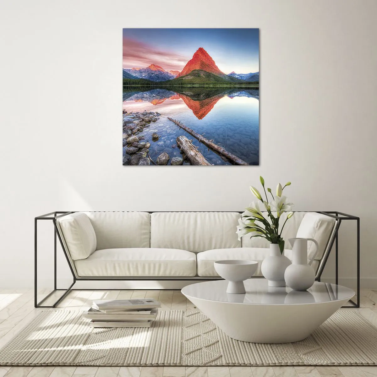 Quadro em vidro - Calor e frio - 70x70 cm