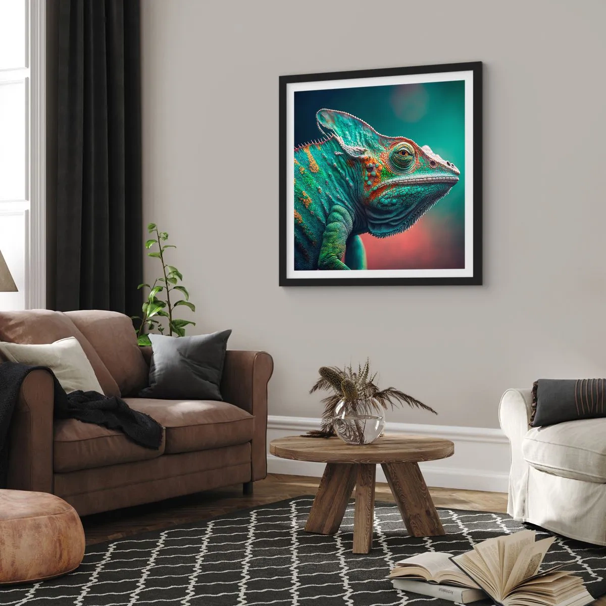 Pôster com moldura preta - Estás a ver-me? Isso não é bom… - 40x40 cm