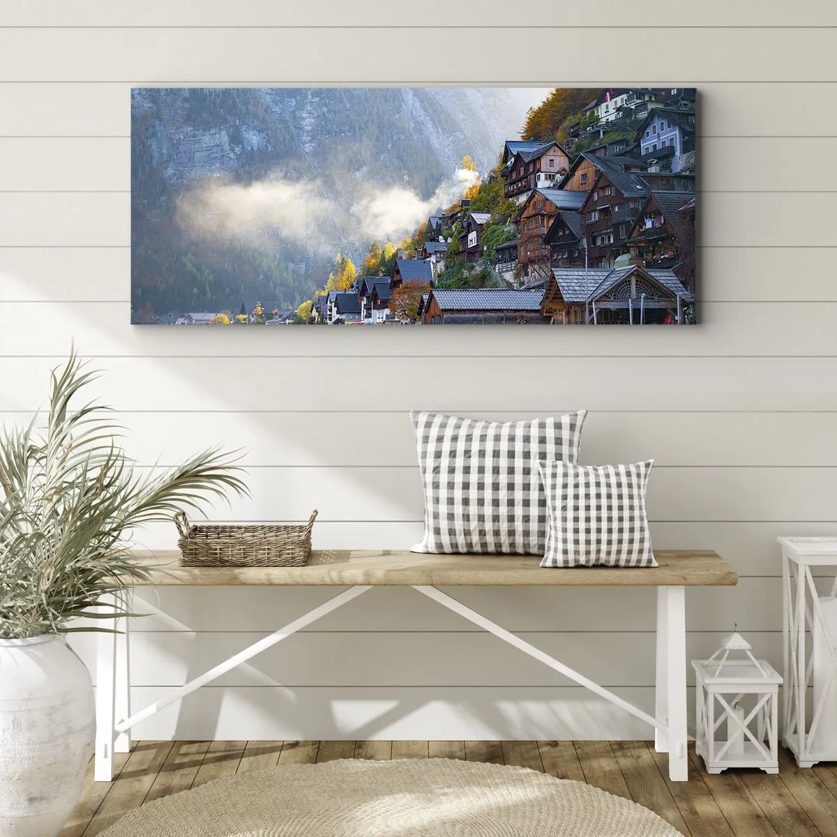 Quadro em tela - Atmosfera alpina - 140x50 cm