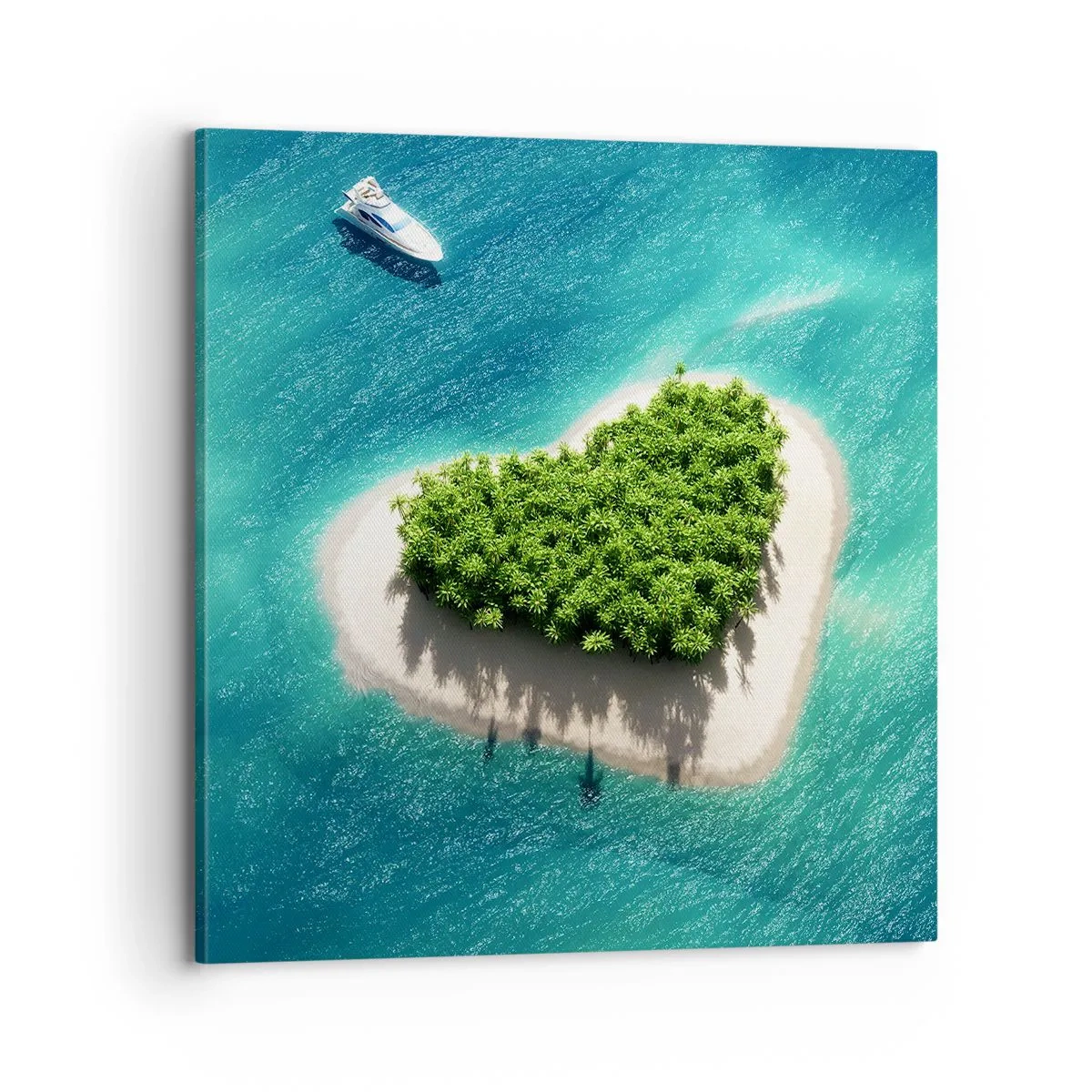Quadro em tela - Eu amo o verão - 70x70 cm