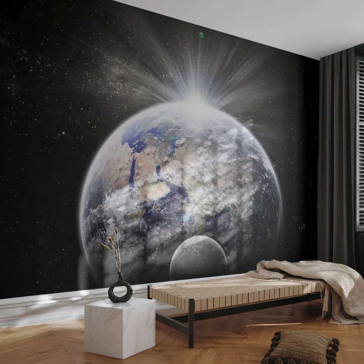 Papel de parede personalizado Premium Sand - Em pleno esplendor - Astronomia, Cosmos, Galáxia