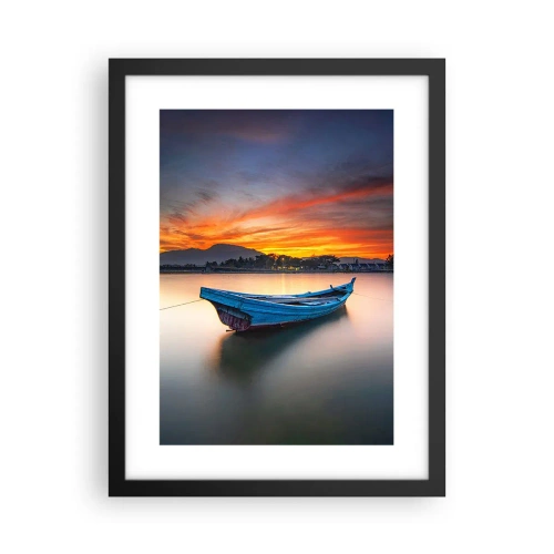 Pôster com moldura preta - Uma boa noite se aproxima - 30x40 cm