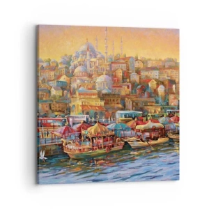 Quadro em tela - Conto de Istambul - 70x70 cm