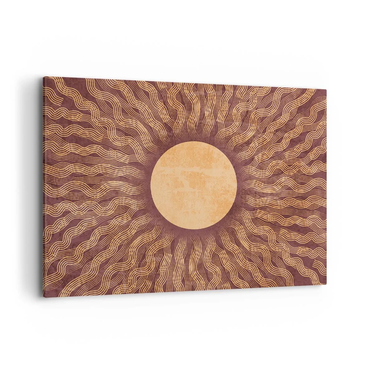 Quadro em tela - Ícone do sol - 100x70 cm