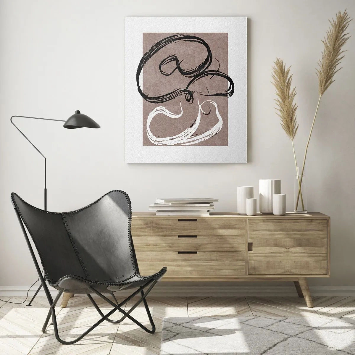 Quadro em vidro - Composição – a busca pela plenitude - 70x100 cm