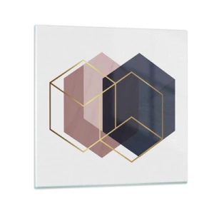 Quadro em vidro - O poder da simplicidade - 40x40 cm