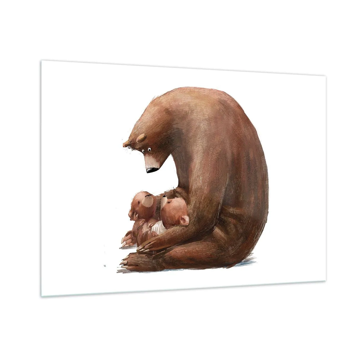 Quadro em vidro - Doces sonhos, crianças - 100x70 cm