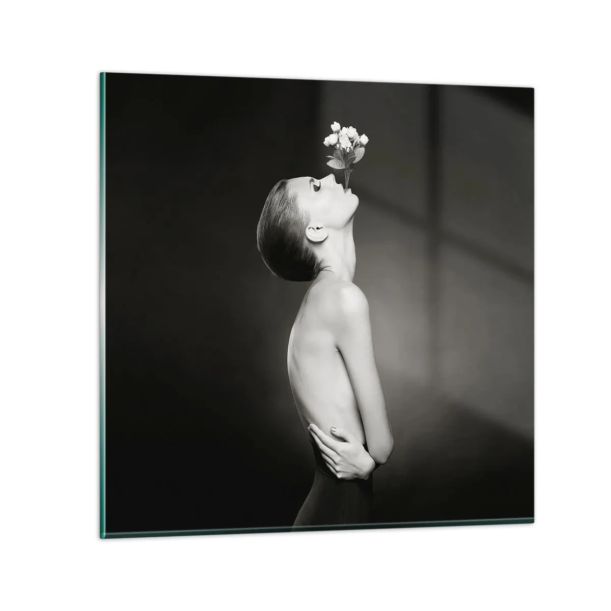 Quadro em vidro - Elegância excêntrica - 40x40 cm