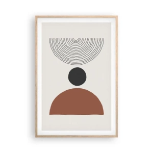 Pôster com moldura de carvalho claro - Em destaque - 61x91 cm