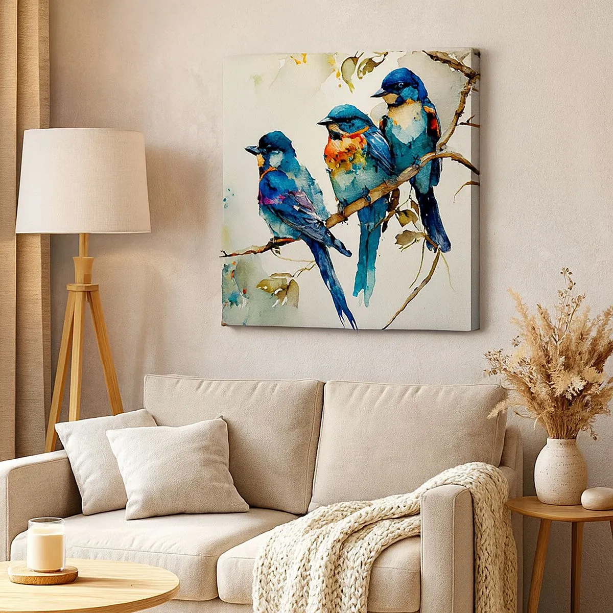 Quadro em tela - Ele ficou ofendido? - 30x30 cm