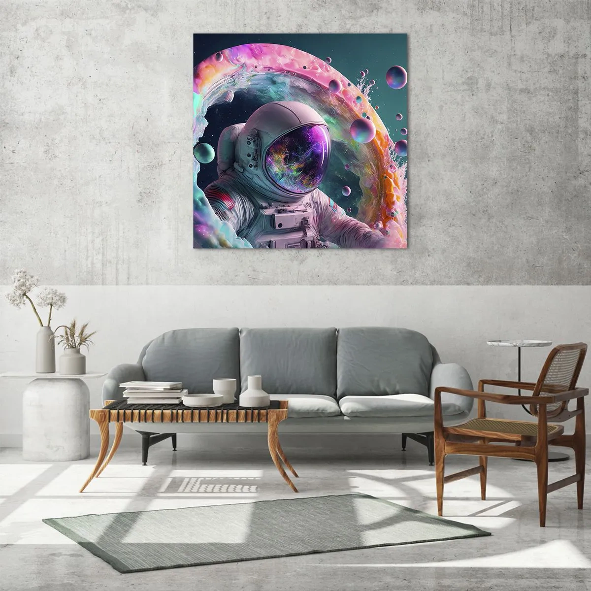 Quadro em vidro - Portão estrela - 30x30 cm