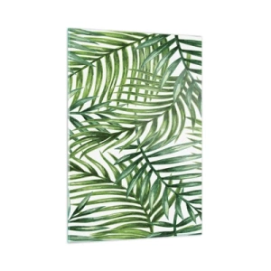 Quadro em vidro - Sob as folhas verdes - 50x70 cm