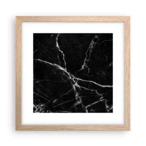 Pôster com moldura de carvalho claro - A vida secreta da pedra - 30x30 cm