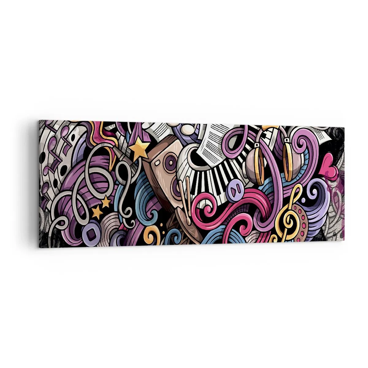 Quadro em tela - Melodia complicada - 140x50 cm