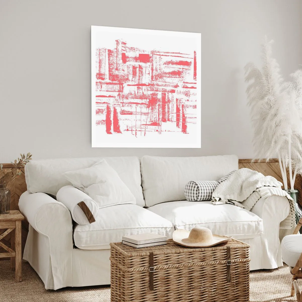 Pôster - Cidade Vermelha - 30x30 cm