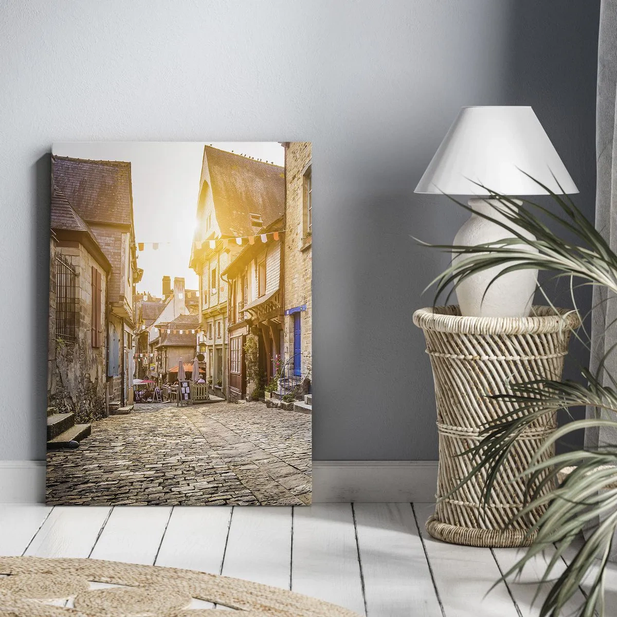 Quadro em tela - O espírito branco da cidade - 45x80 cm