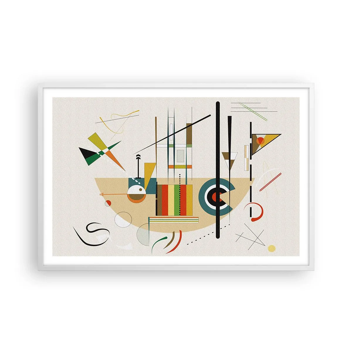 Pôster em moldura branca - E o mundo ri - 91x61 cm