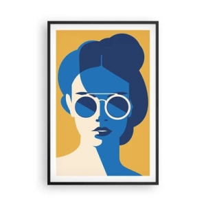 Pôster com moldura preta - Look de férias - 61x91 cm