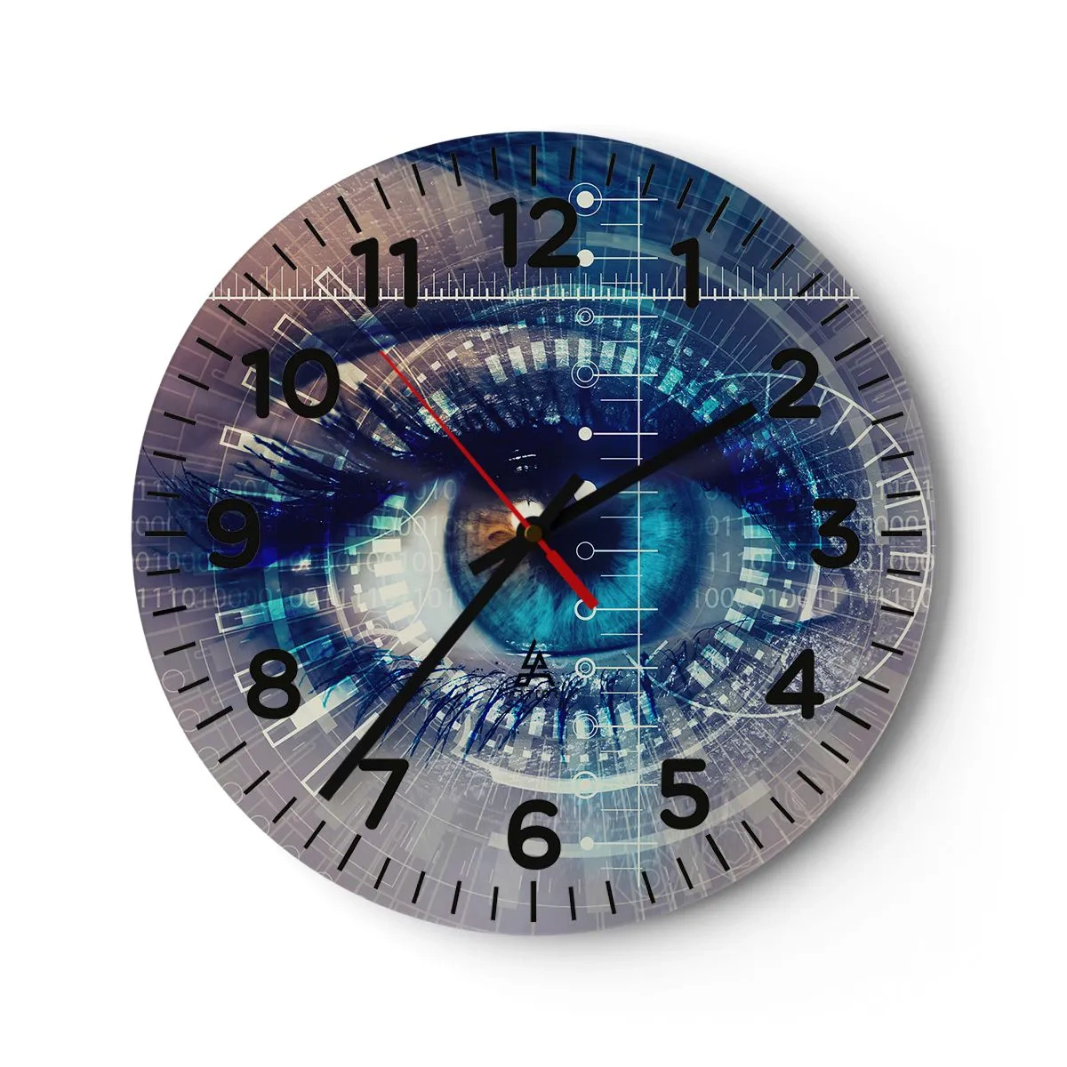 Relógio de parede - Relógio em vidro - Achas que me conheces - 30x30 cm