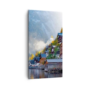Quadro em tela - Atmosfera alpina - 55x100 cm