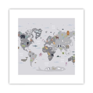 Pôster - Diga-me de onde é... - 30x30 cm