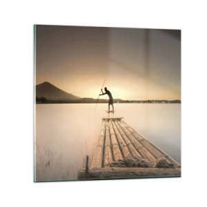 Quadro em vidro - Antes de descansar - 60x60 cm