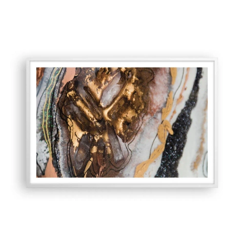 Pôster em moldura branca - O elemento terra - 91x61 cm