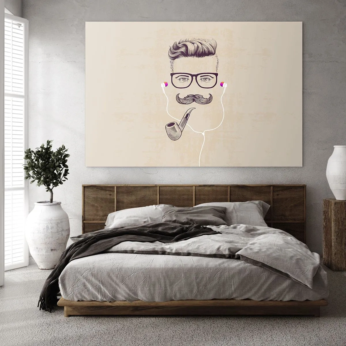 Quadro em vidro - Um homem de verdade? - 120x80 cm
