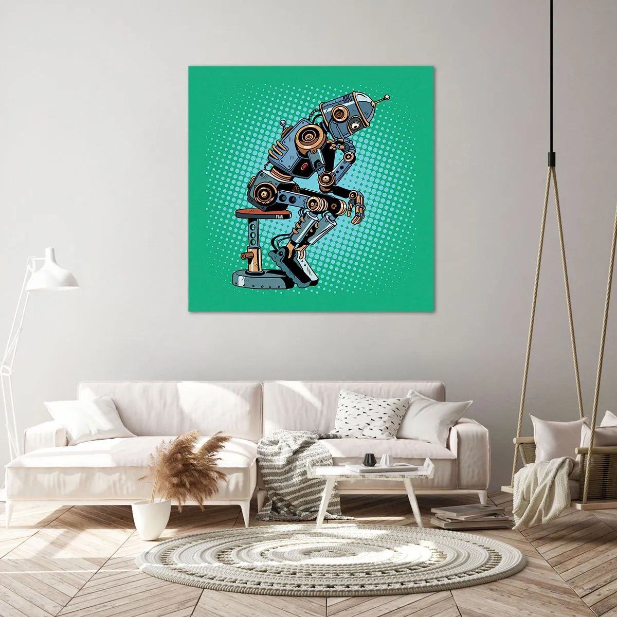 Quadro em tela - Sobre a essência do ser - 30x30 cm