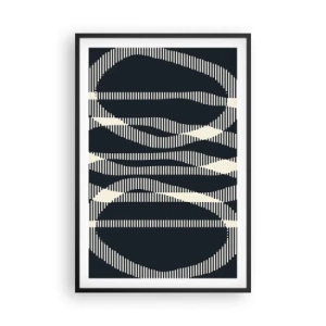 Pôster com moldura preta - Uma tentativa de quebrar a escuridão - 61x91 cm