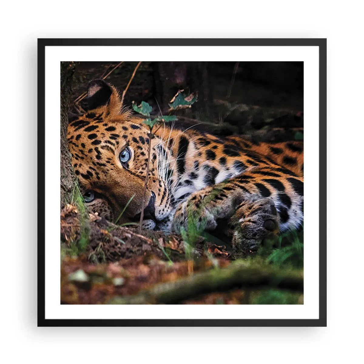 Pôster com moldura preta - Confie em mim - 60x60 cm